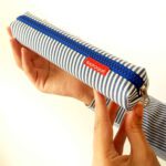 Price and Buy Pencil Pouch Striped Design with Zipper Small Size - Image 4