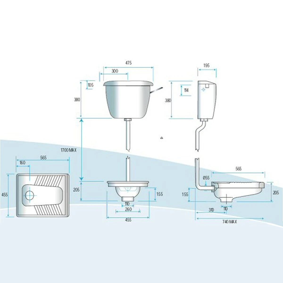 Price and Buy Perfod Squat Toilet Cistern Flush Tank – Modern Design, Easy Installation_68fe649b10c99.jpeg Price and Buy Perfod Squat Toilet Cistern Flush Tank – Modern Design, Easy Installation - Image 4
