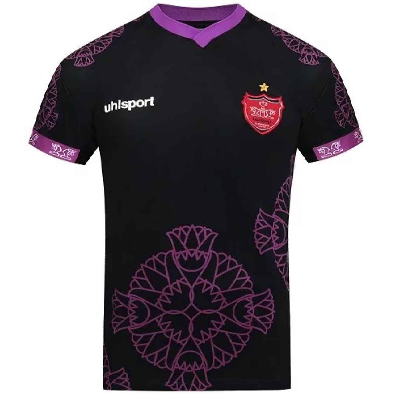 Price and Buy Persepolis 2021 New Away Jersey – Black with Pomegranate Flower Design_6903c17e191c0.jpeg Price and Buy Persepolis 2021 New Away Jersey – Black with Pomegranate Flower Design - Image 1