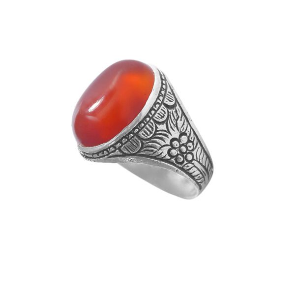 Price and Buy Persian Agate Silver Ring for Men Elegance Red Model Flower_6900166d0ff74.jpeg Price and Buy Persian Agate Silver Ring for Men Elegance Red Model Flower