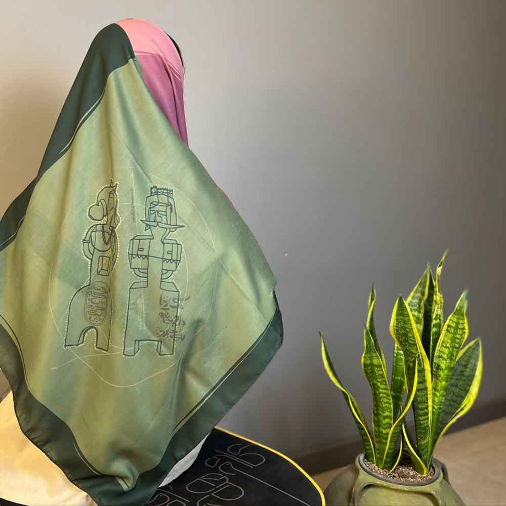 Price and Buy Persian Artistic Print Scarf for Women – Luxe and Vibrant Negarina Design - Image 3