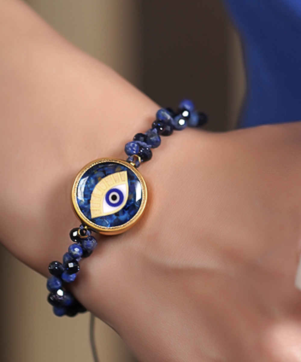 Price and Buy Persian Beaded Bracelet for Women – Blue Jaanan - Image 4