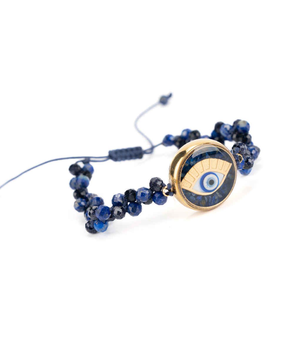 Price and Buy Persian Beaded Bracelet for Women – Blue Jaanan - Image 5