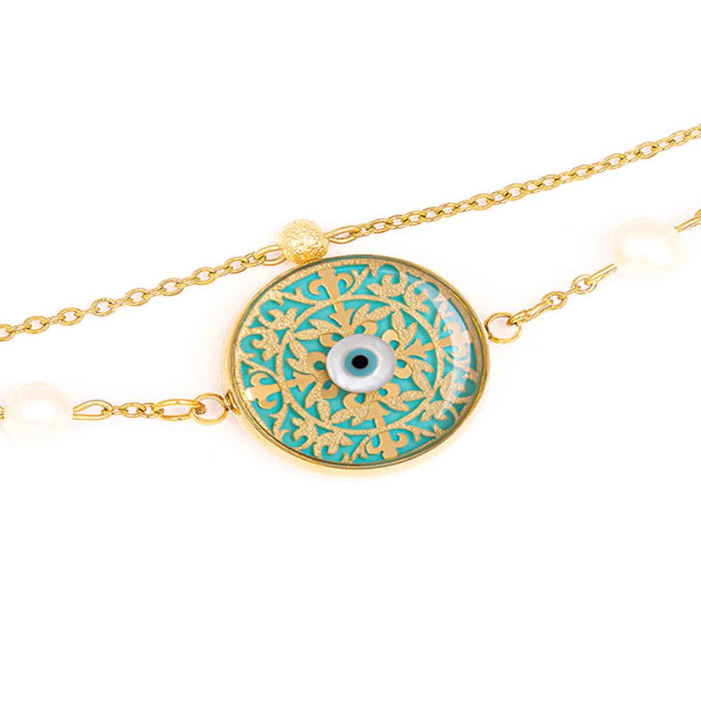 Price and Buy Persian Beaded Bracelet for Women – Cheshm Nazar Design - Image 3