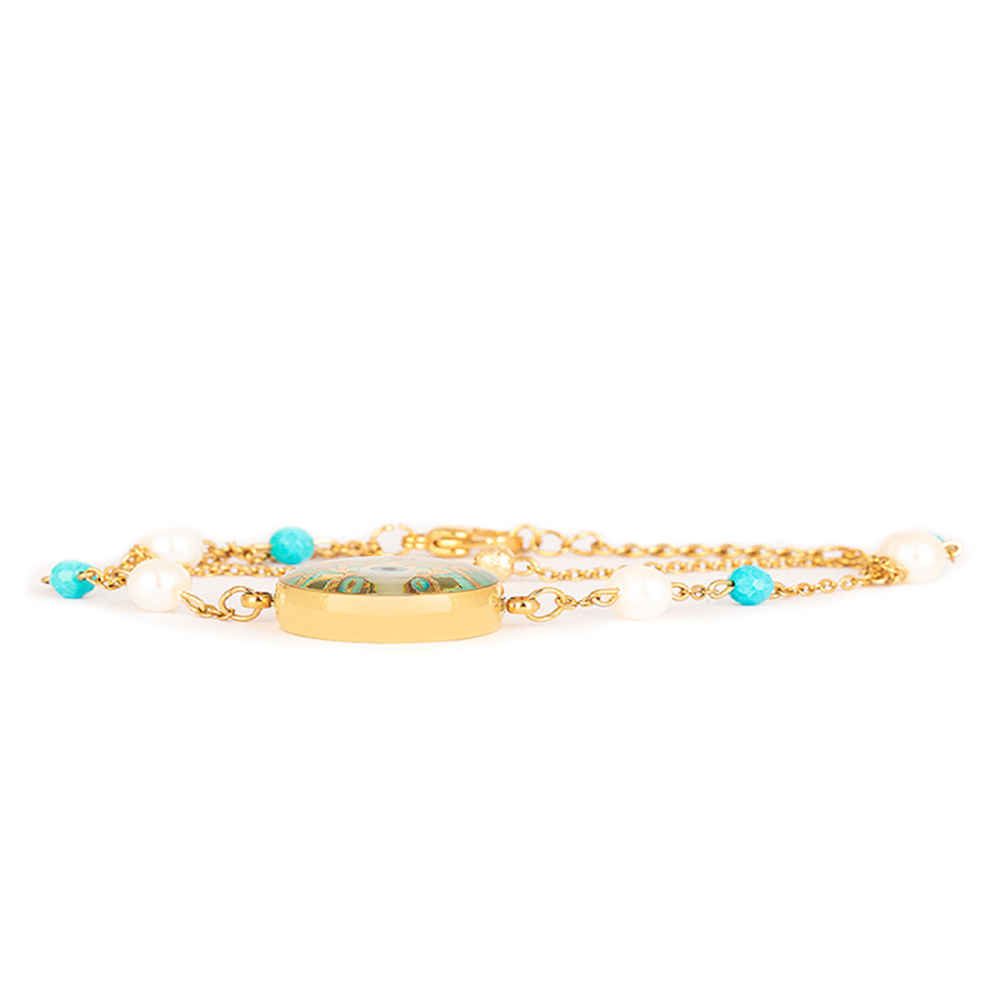 Price and Buy Persian Beaded Bracelet for Women – Cheshm Nazar Design - Image 4