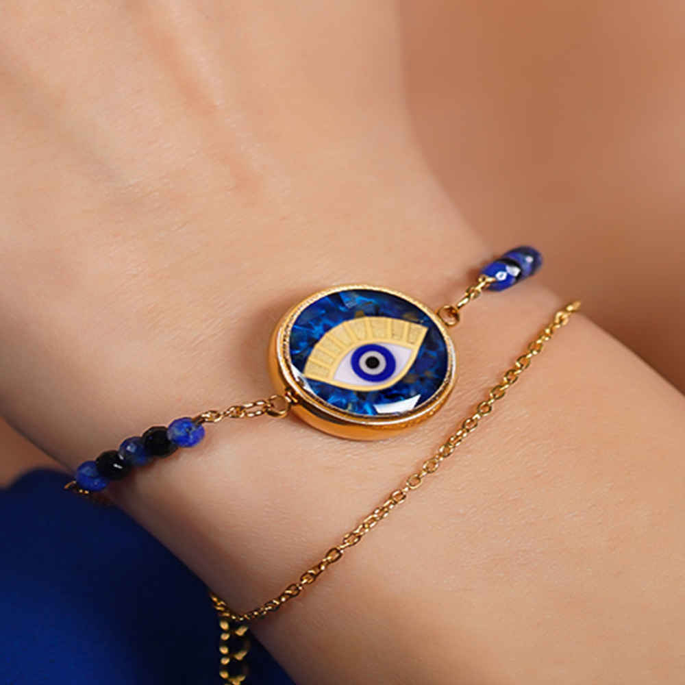 Price and Buy Persian Beaded Bracelet for Women – Devil Eye Model - Image 4