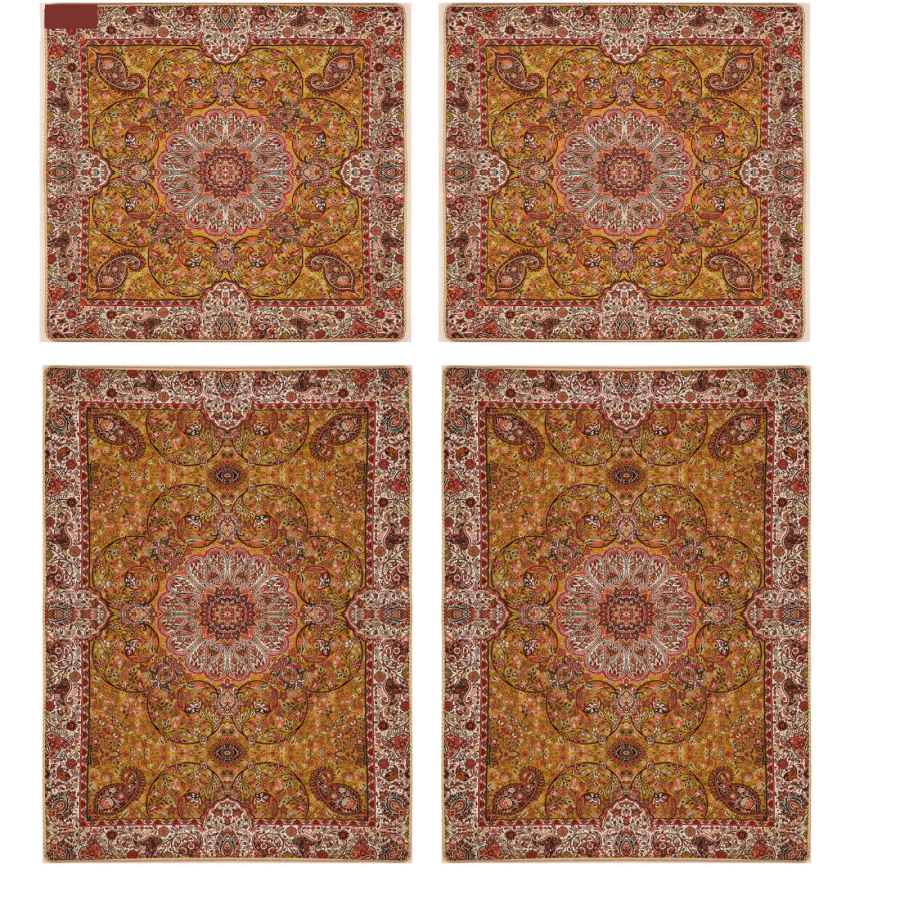 Price and Buy Persian Bedspread Set – Oriental Style Double Size with Termeh Fabric – Kebria - Image 3