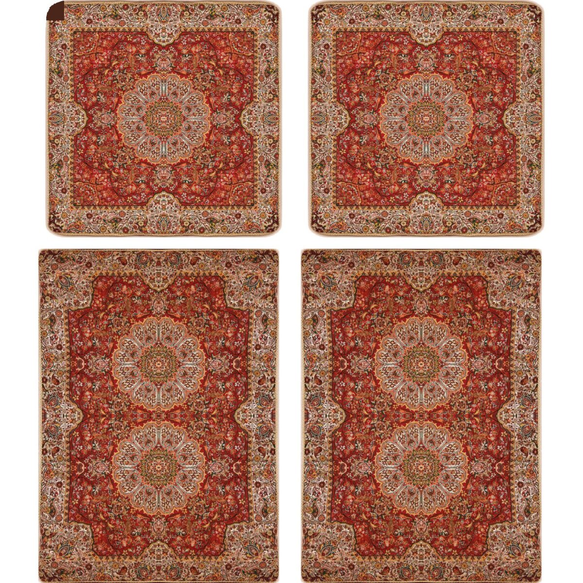 Price and Buy Persian Bedspread Set – Oriental Style Double Size with Termeh Fabric – Mahta - Image 3