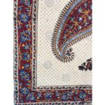 Price and Buy Persian Block Print Kalamkari Prayer Mat Sajadah with Booteh Paisley Design - Image 5