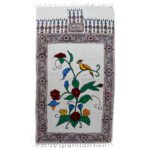 Price and Buy Persian Block Print Prayer Mat Kalamkari Janamaz Sajadah Birds & Flowers