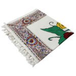 Price and Buy Persian Block Print Prayer Mat Kalamkari Janamaz Sajadah Birds & Flowers - Image 3