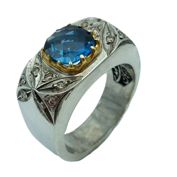 Price and Buy Persian Blue Topaz Silver Ring for Men Farhad_68fc894398382.jpeg Price and Buy Persian Blue Topaz Silver Ring for Men Farhad