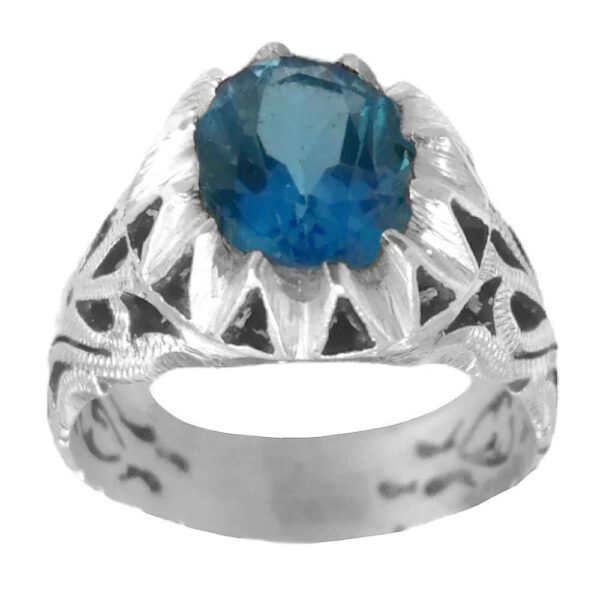 Price and Buy Persian Blue Topaz Silver Ring for Men Rekab_68fc88fca4dcd.jpeg Price and Buy Persian Blue Topaz Silver Ring for Men Rekab