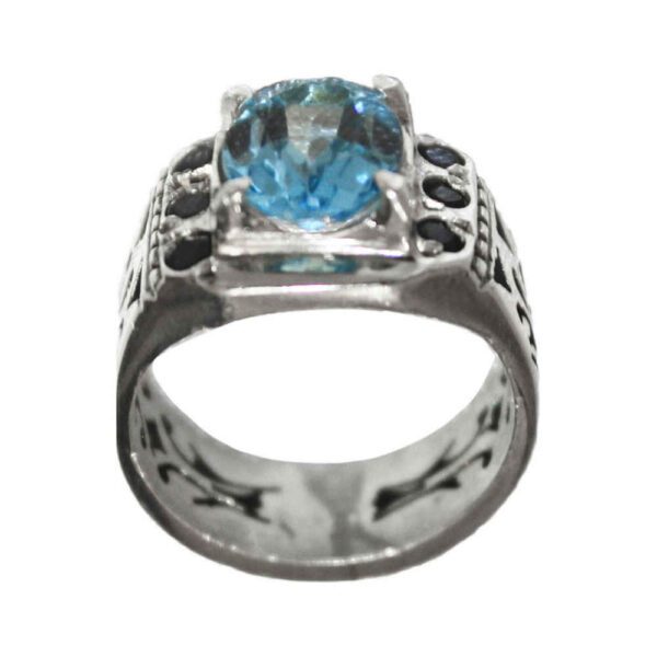 Price and Buy Persian Blue Topaz Silver Ring for Men Vala_68fc88d66079d.jpeg Price and Buy Persian Blue Topaz Silver Ring for Men Vala
