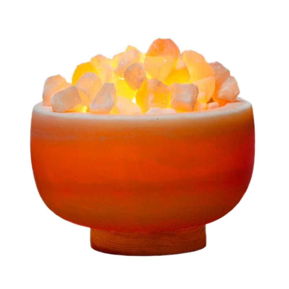 Price and Buy Persian Bowl Salt Lamp – Laya Model with Natural Salt Chunks