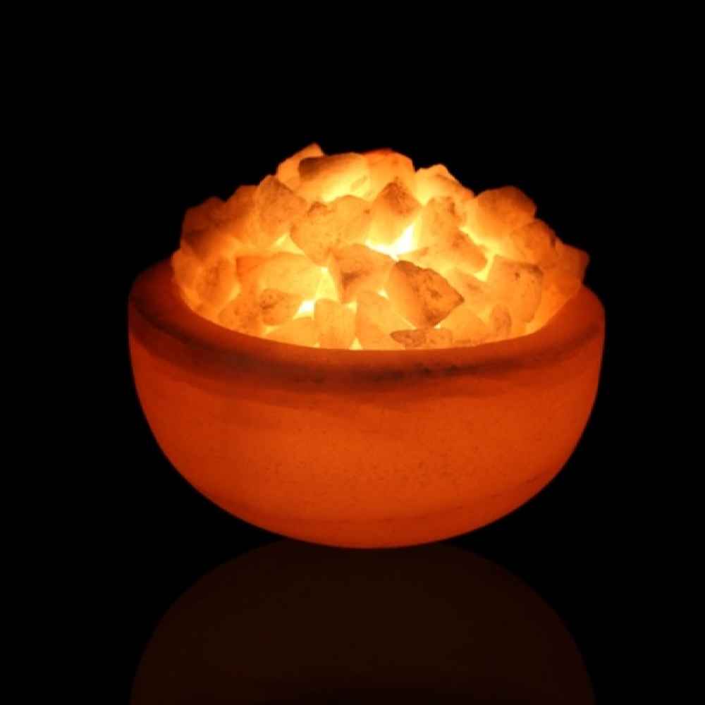 Price and Buy Persian Bowl Salt Lamp – Laya Model with Natural Salt Chunks - Image 3