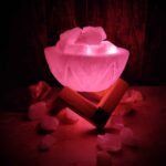 Price and Buy Persian Bowl Salt Lamp – Natural Rock Salt Chunks & Wooden Base - Image 6