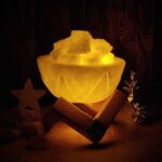 Price and Buy Persian Bowl Salt Lamp – Natural Rock Salt Chunks & Wooden Base - Image 10