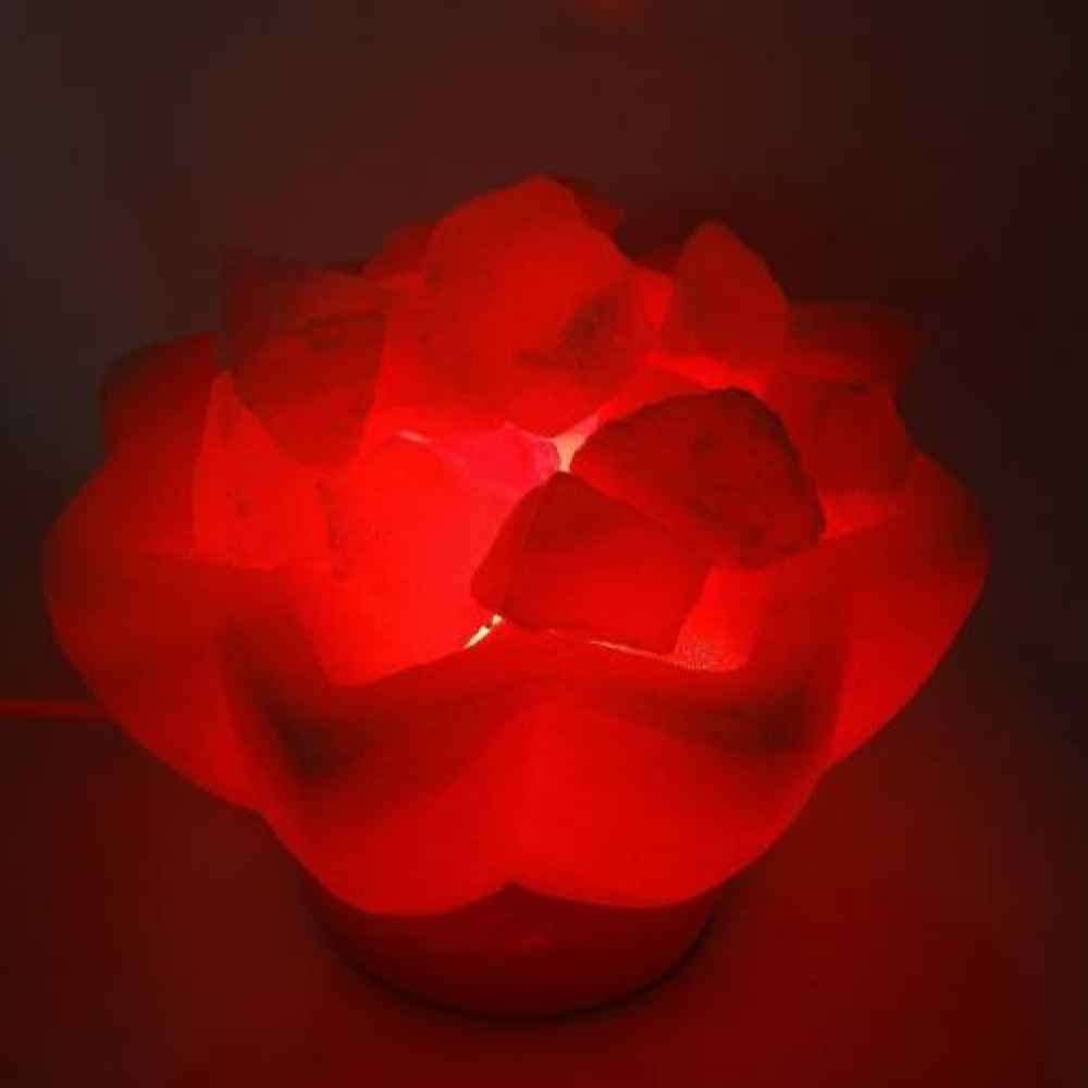 Price and Buy Persian Bowl Salt Lamp – Star Model with Wooden Base & Salt Chunks - Image 3