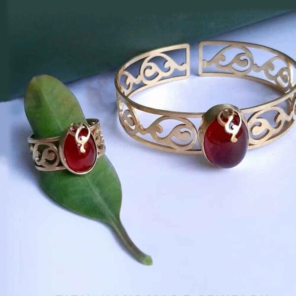 Price and Buy Persian Brass Bracelet & Ring Set Model Hana_68fdd93042229.jpeg Price and Buy Persian Brass Bracelet & Ring Set Model Hana