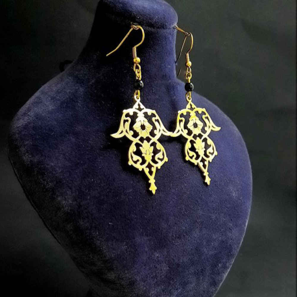 Price and Buy Persian Brass Dangle Earrings Model Eslimi