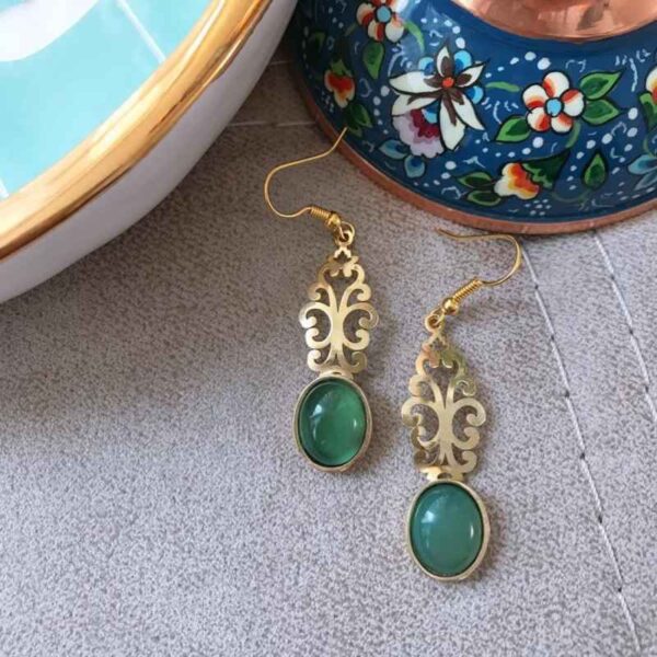Price and Buy Persian Brass Earrings Model Agate_68f619d475d36.jpeg Price and Buy Persian Brass Earrings Model Agate