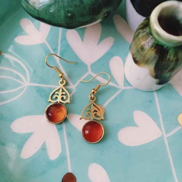 Price and Buy Persian Brass Earrings Model Orange Agate_68f619e389c83.jpeg Price and Buy Persian Brass Earrings Model Orange Agate
