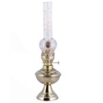 Price and Buy Persian Brass Kerosene Oil Lamp with Shah Abbasi Design for Your Home Decor