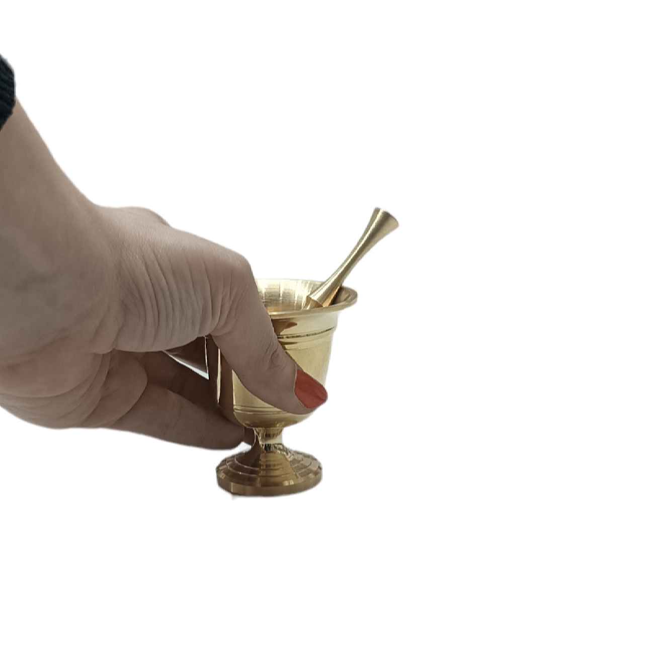 Price and Buy Persian Brass Mortar & Pestle for Grinding & Pounding Spices Model Neda - Image 7