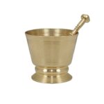 Price and Buy Persian Brass Mortar & Pestle with Stand – Functional Spice Grinder for Your Kitchen