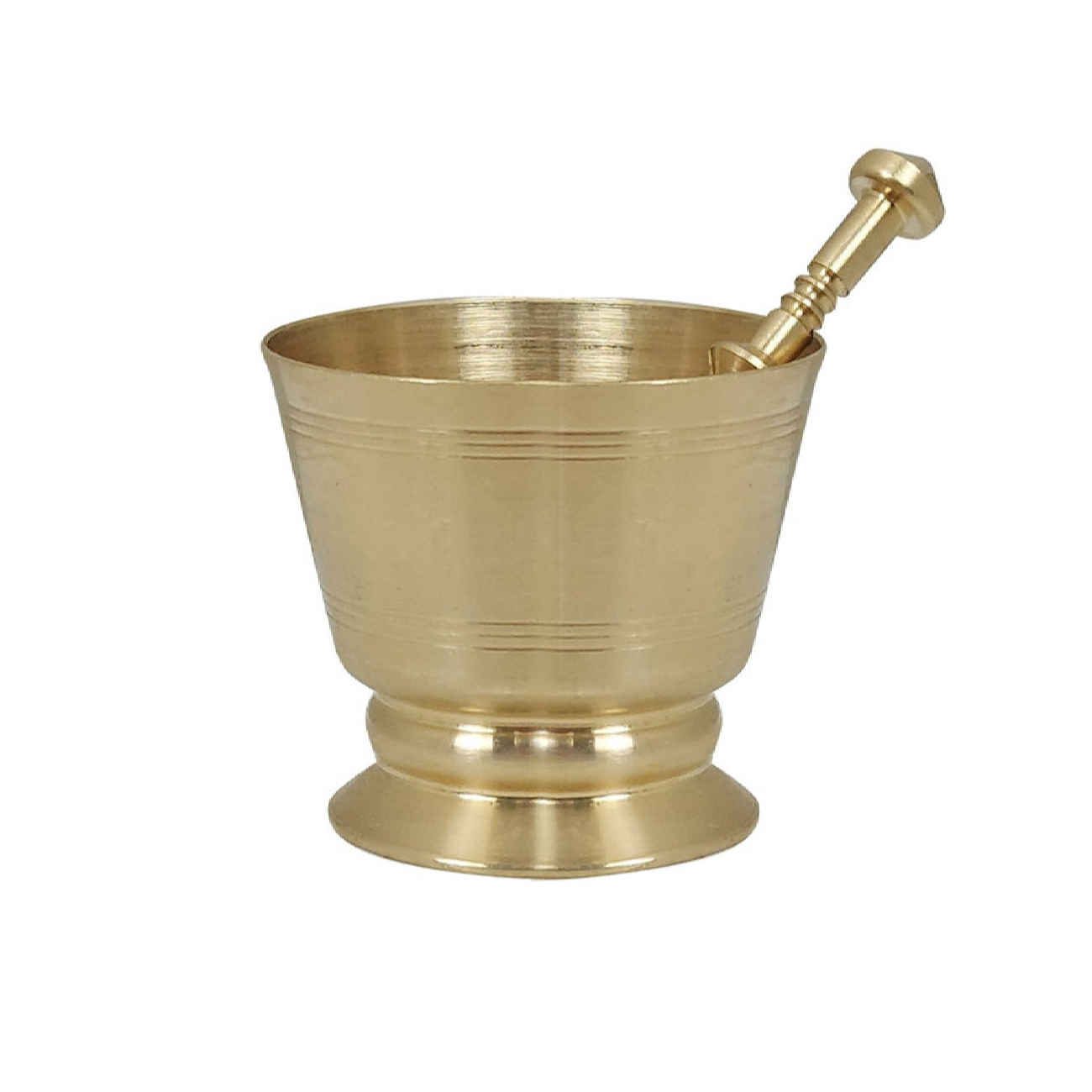 Price and Buy Persian Brass Mortar & Pestle with Stand – Functional Spice Grinder for Your Kitchen_690124418839c.jpeg Price and Buy Persian Brass Mortar & Pestle with Stand – Functional Spice Grinder for Your Kitchen - Image 1