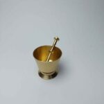 Price and Buy Persian Brass Mortar & Pestle with Stand – Functional Spice Grinder for Your Kitchen - Image 4