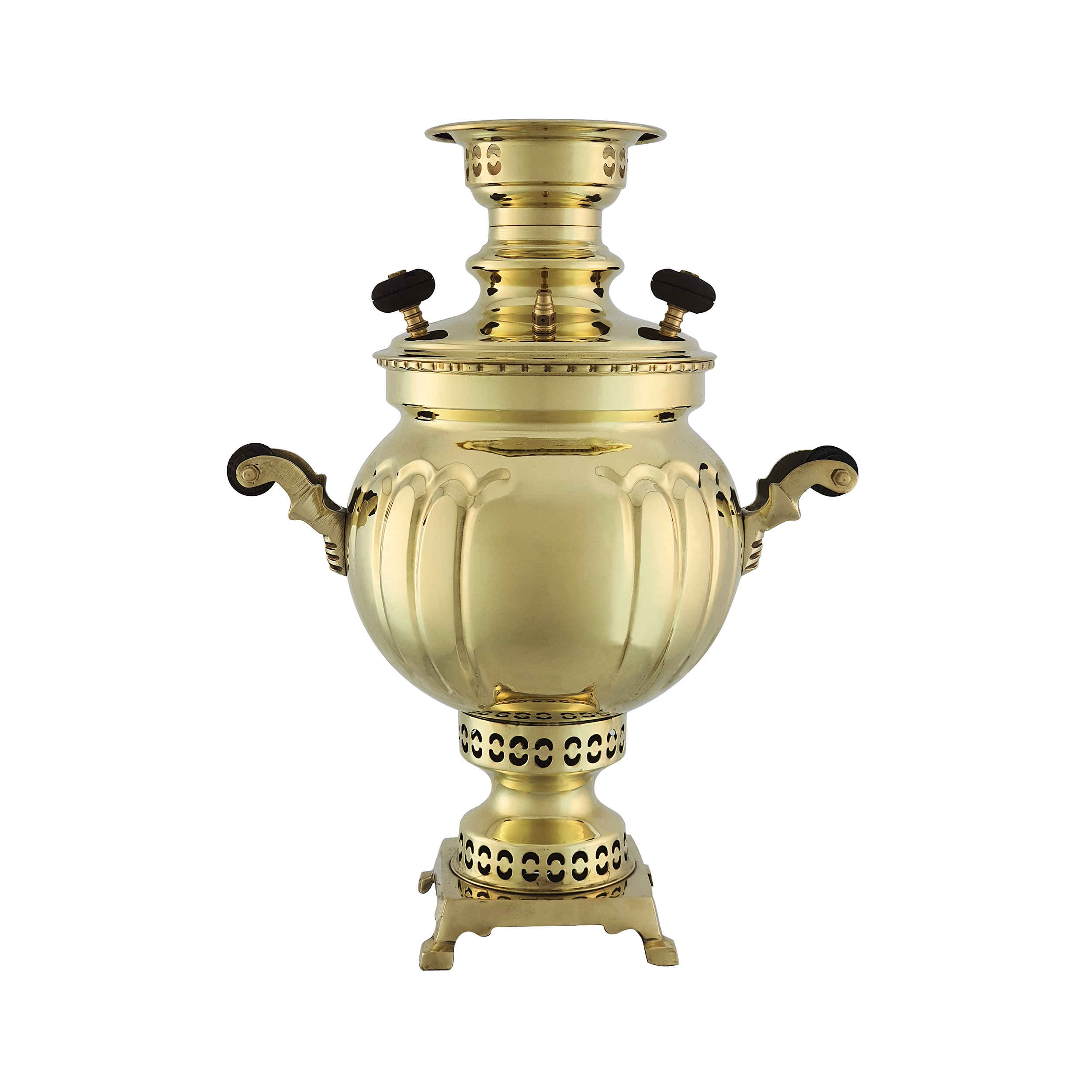 Price and Buy Persian Brass Samovar Decorative Charcoal Tea Maker 3.5 Liter - Image 3