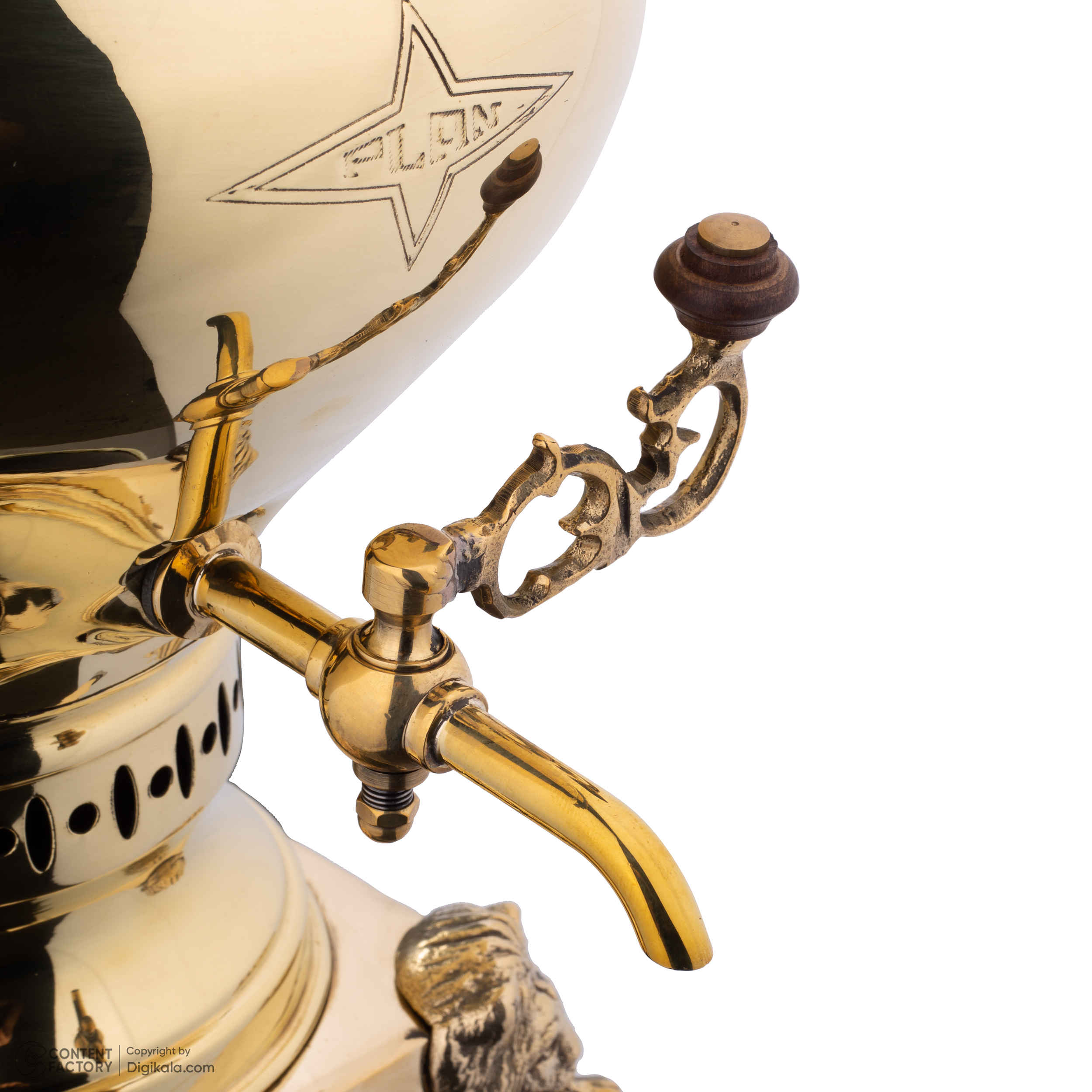 Price and Buy Persian Brass Samovar Decorative Charcoal Tea Maker 3.5 Litter - Image 4