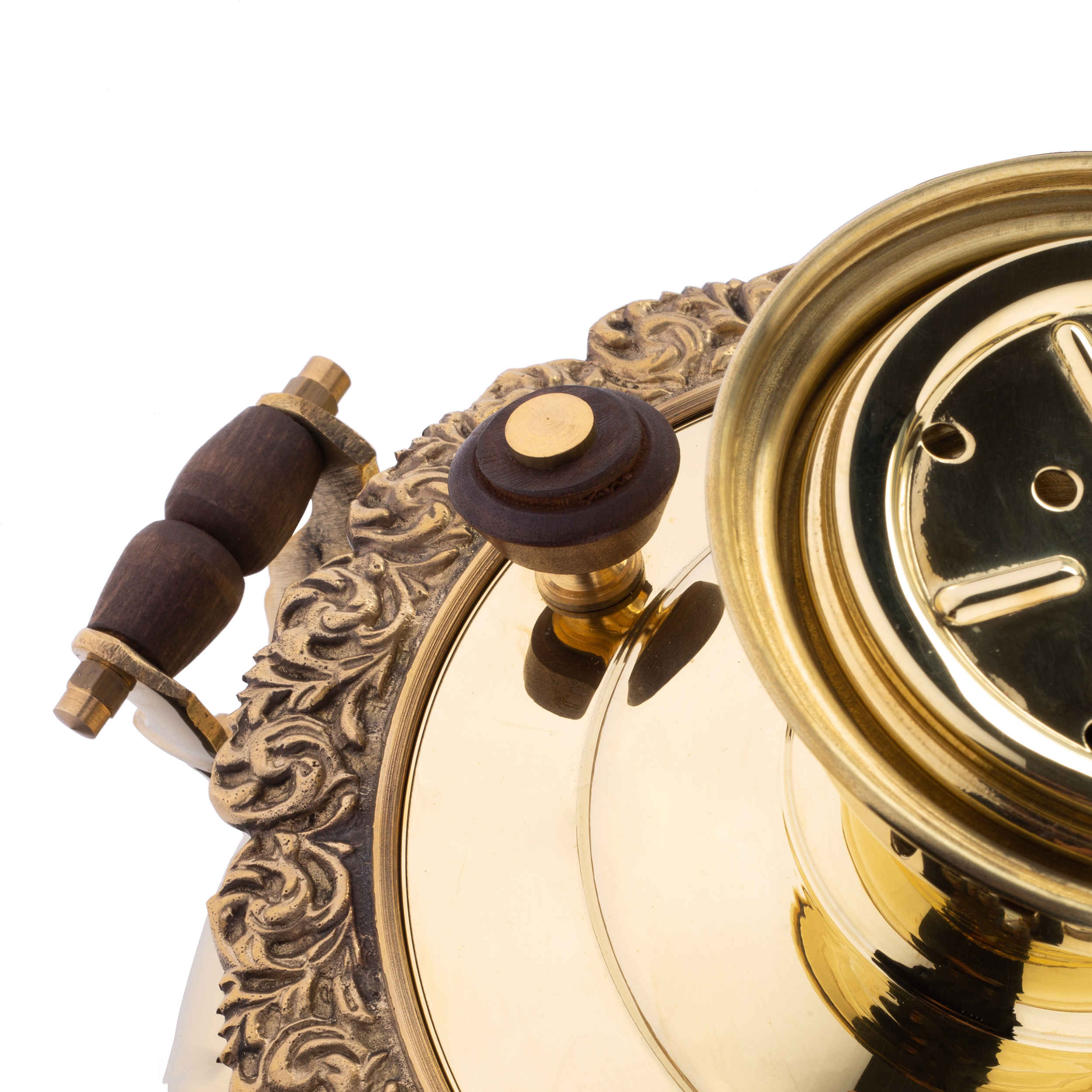 Price and Buy Persian Brass Samovar Decorative Charcoal Tea Maker 3.5 Litter - Image 5