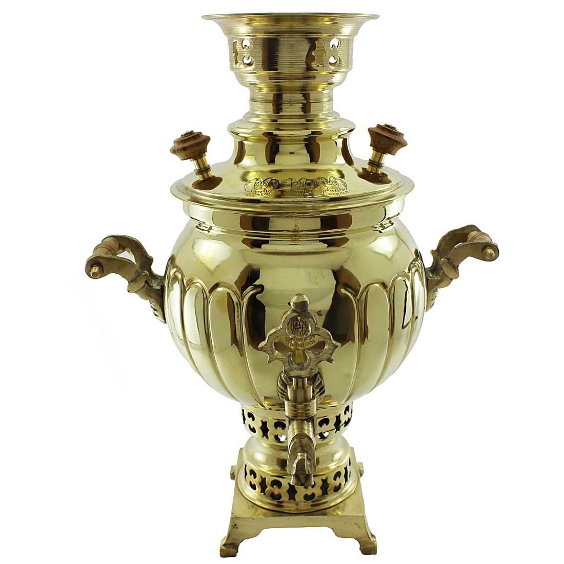 Price and Buy Persian Brass Samovar Decorative Charcoal Tea Maker 3-Liter - Image 4