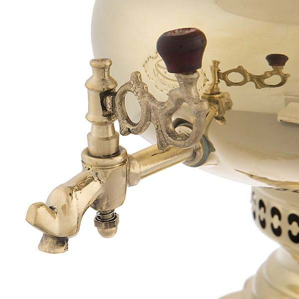 Price and Buy Persian Brass Samovar Decorative Charcoal Tea Maker 5-Liter - Image 3