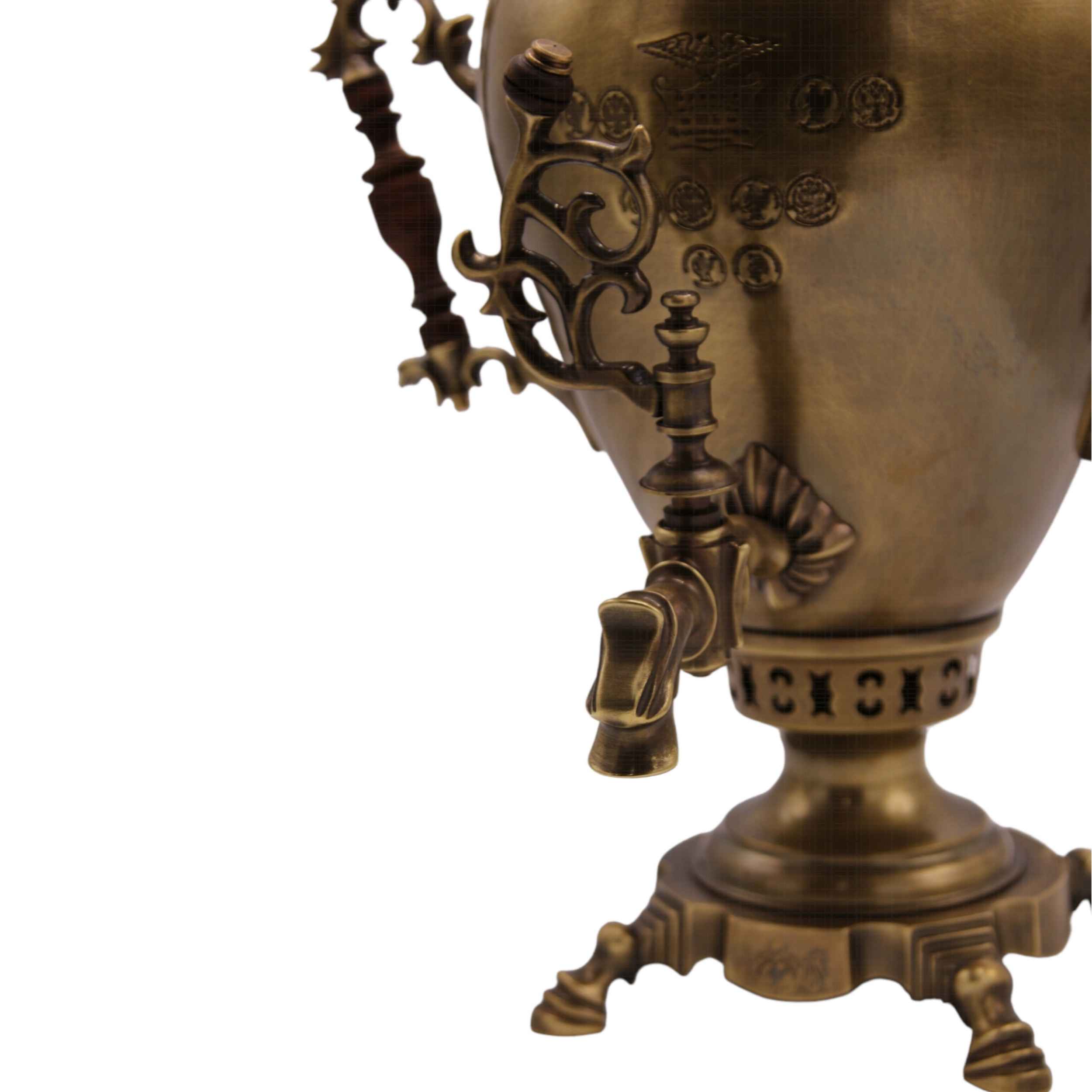 Price and Buy Persian Brass Samovar Decorative Charcoal Tea Maker 6-Liter - Image 4