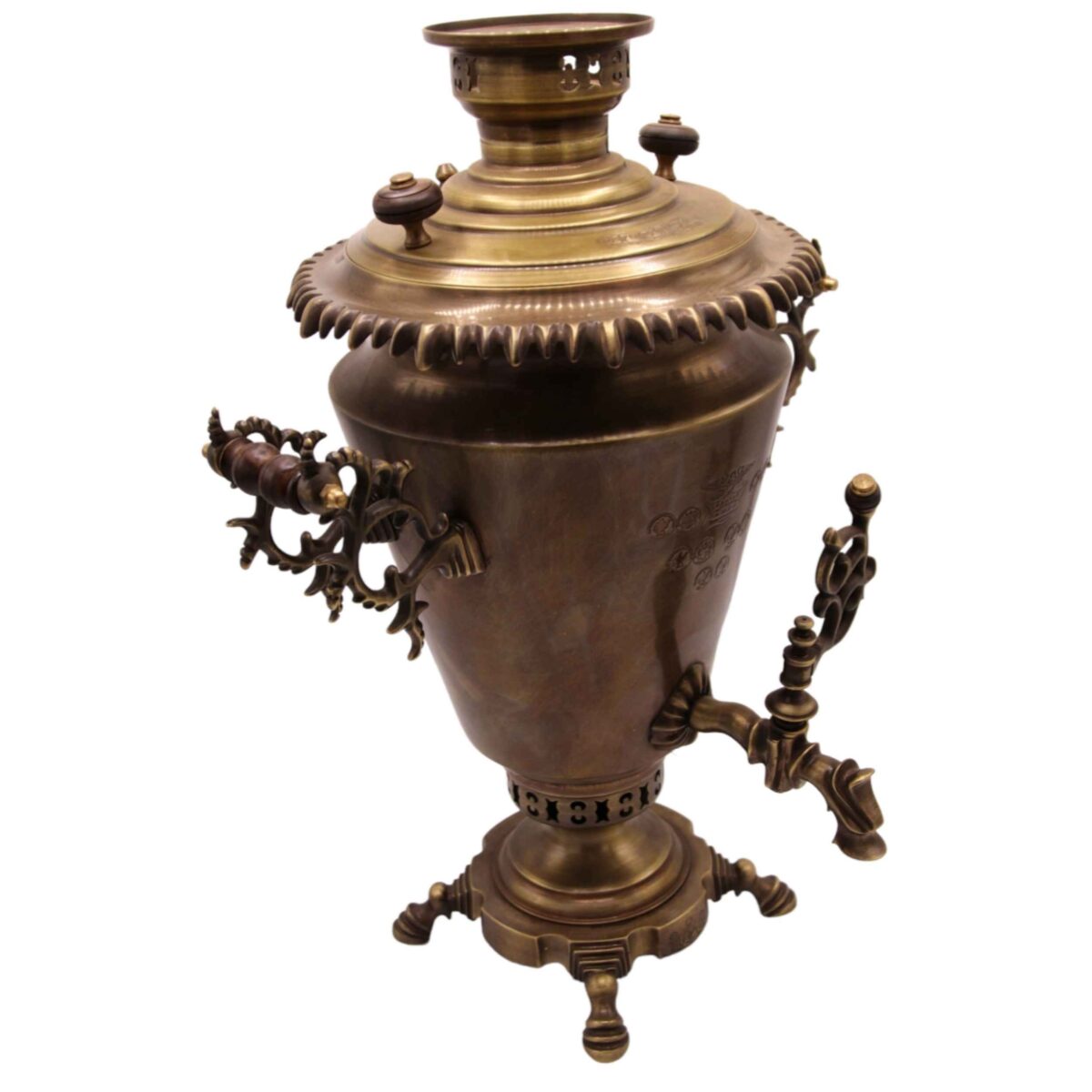 Price and Buy Persian Brass Samovar Decorative Charcoal Tea Maker 8-Liter - Image 4