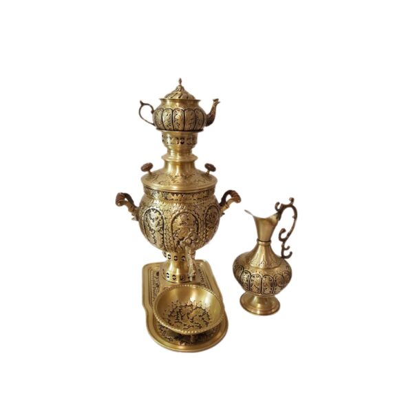 Price and Buy Persian Brass Samovar Decorative Charcoal Tea Maker Flower Motifs 6-Liter_68fe0677085a3.jpeg Price and Buy Persian Brass Samovar Decorative Charcoal Tea Maker Flower Motifs 6-Liter