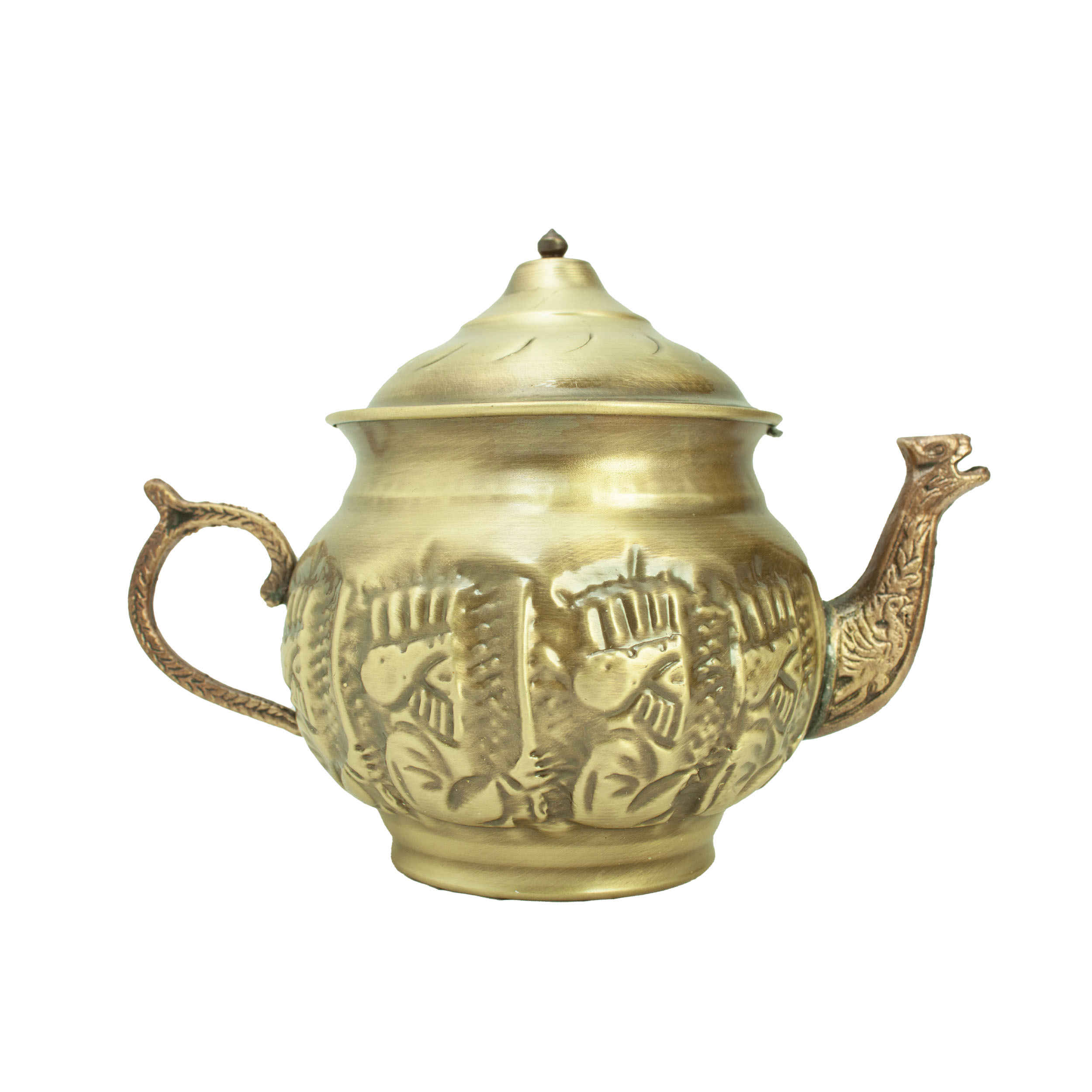 Price and Buy Persian Brass Samovar Decorative Charcoal Tea Maker with Achaemenid Design 5-Liter - Image 4