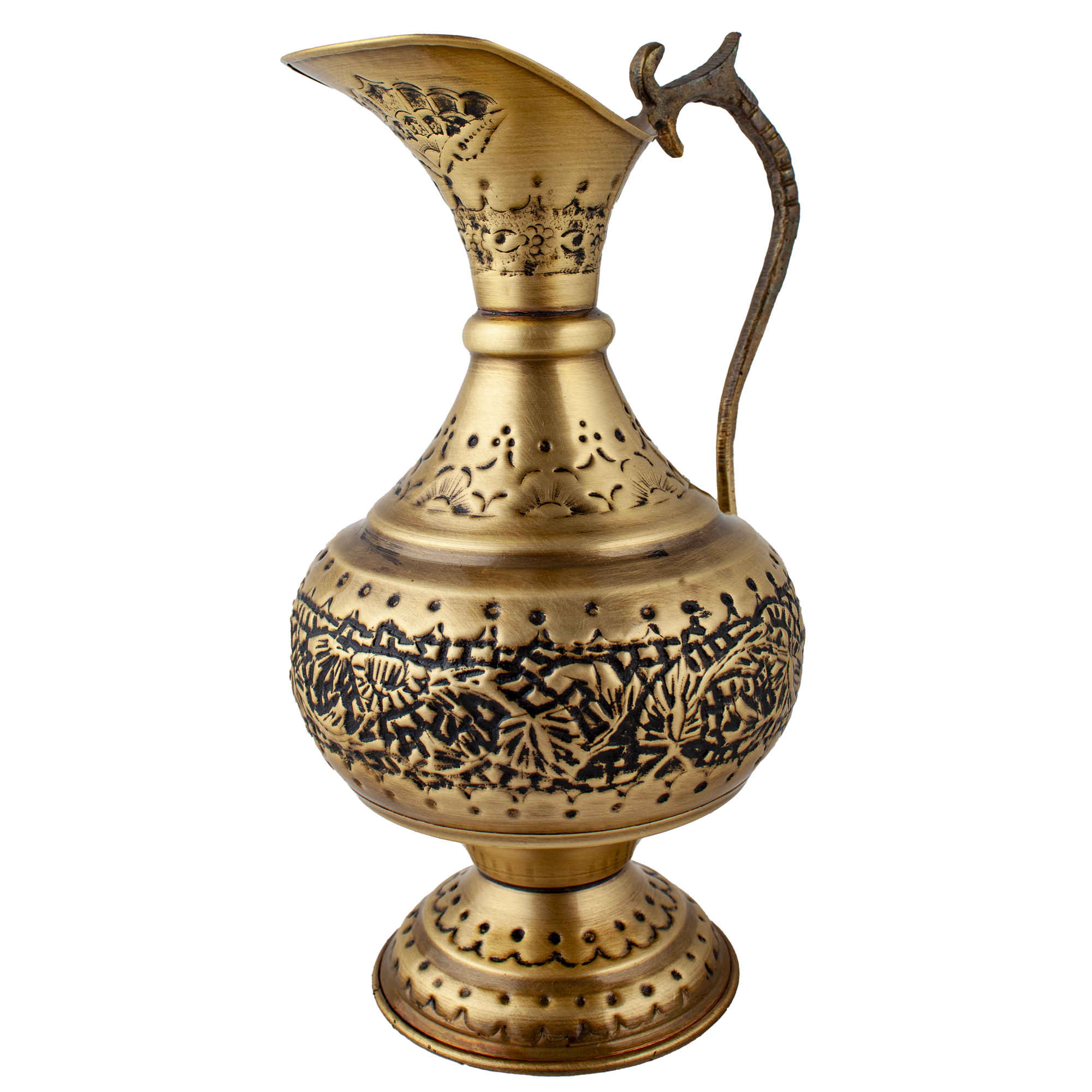 Price and Buy Persian Brass Samovar Decorative Charcoal Tea Maker with Floral Motifs - Image 3