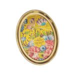 Price and Buy Persian Brass Serving Tray Elegance in Floral Design