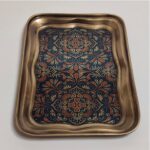 Price and Buy Persian Brass Serving Tray with Persian Floral Motifs - Image 5