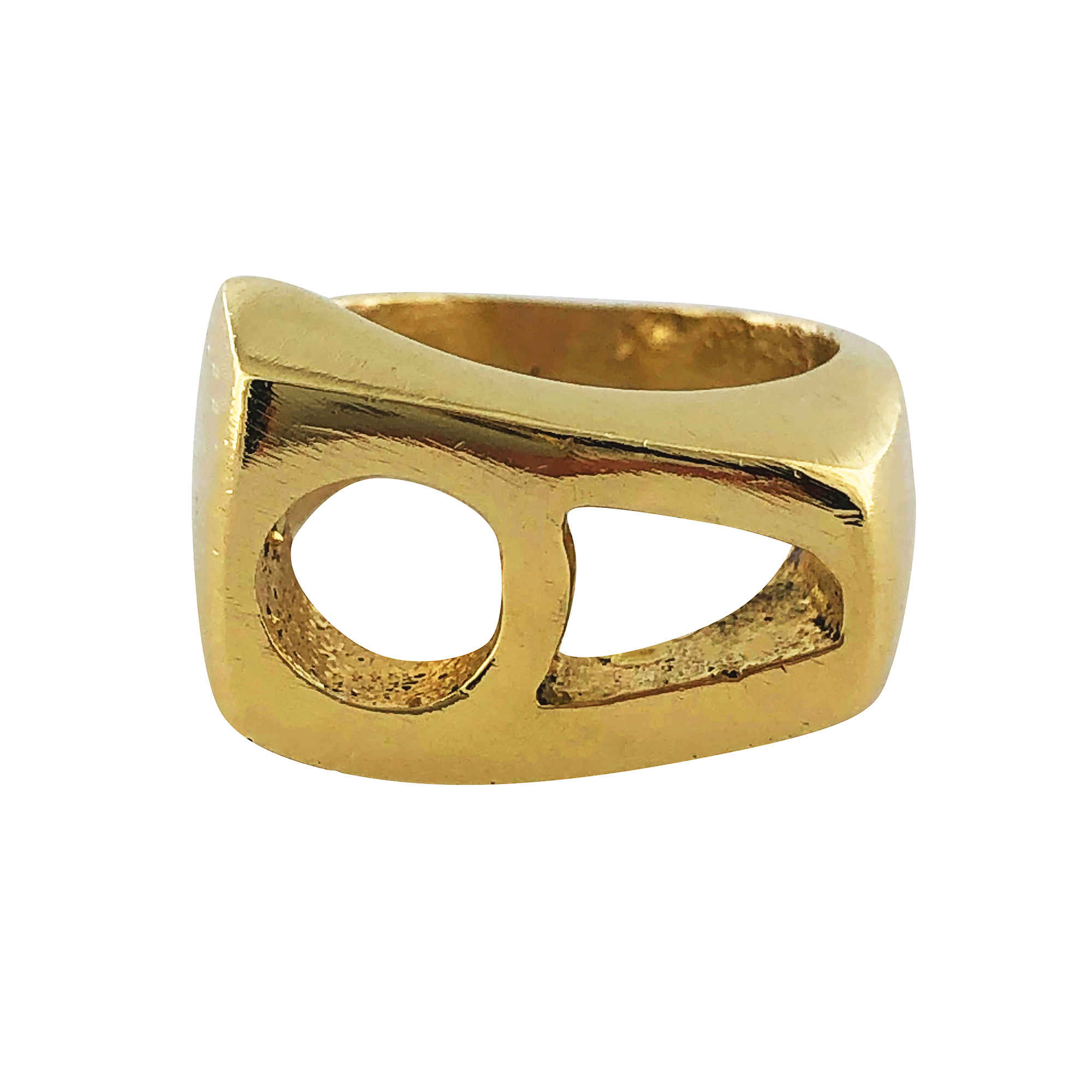 Price and Buy Persian Brass Signet Ring for Women with Hich Calligraphy