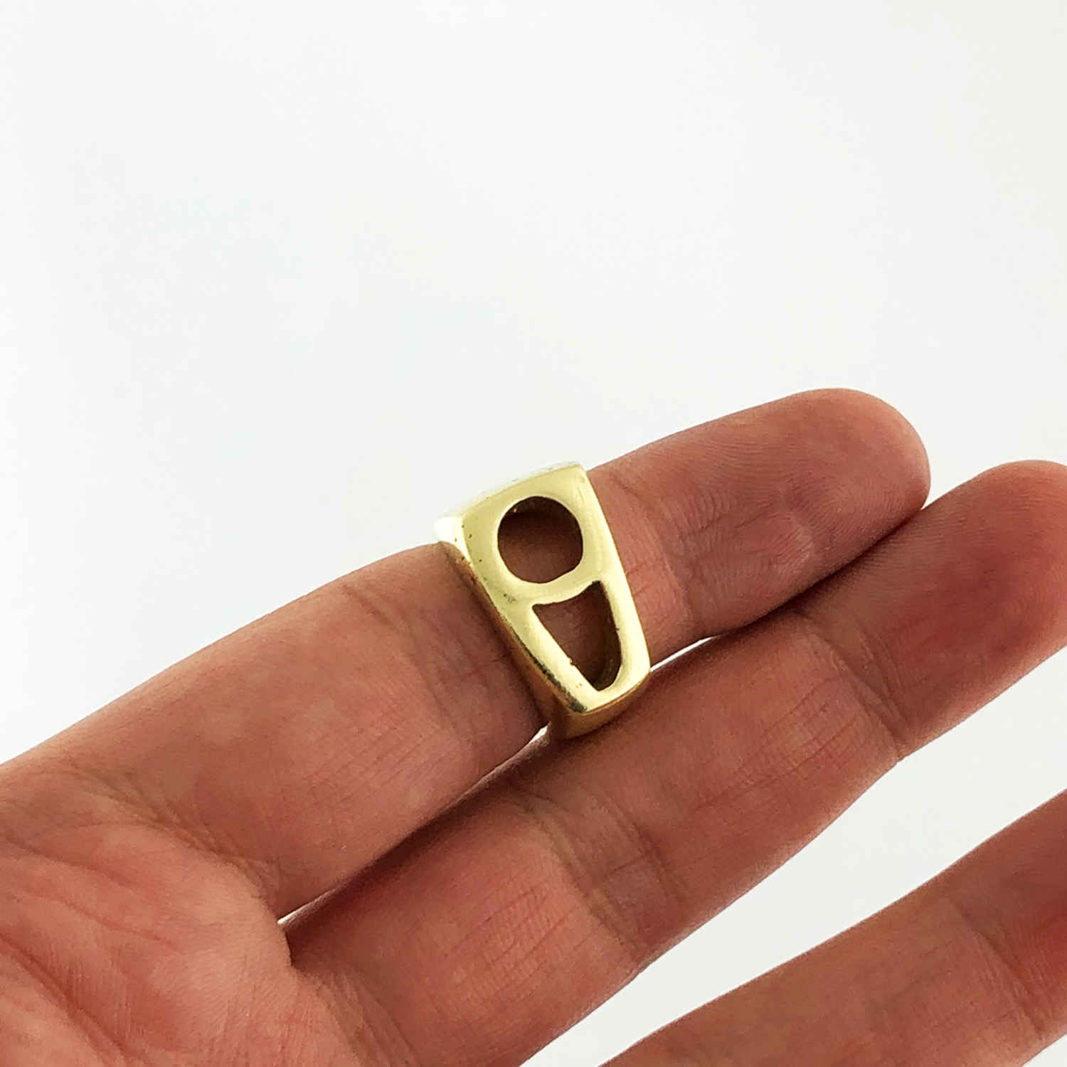 Price and Buy Persian Brass Signet Ring for Women with Hich Calligraphy - Image 3