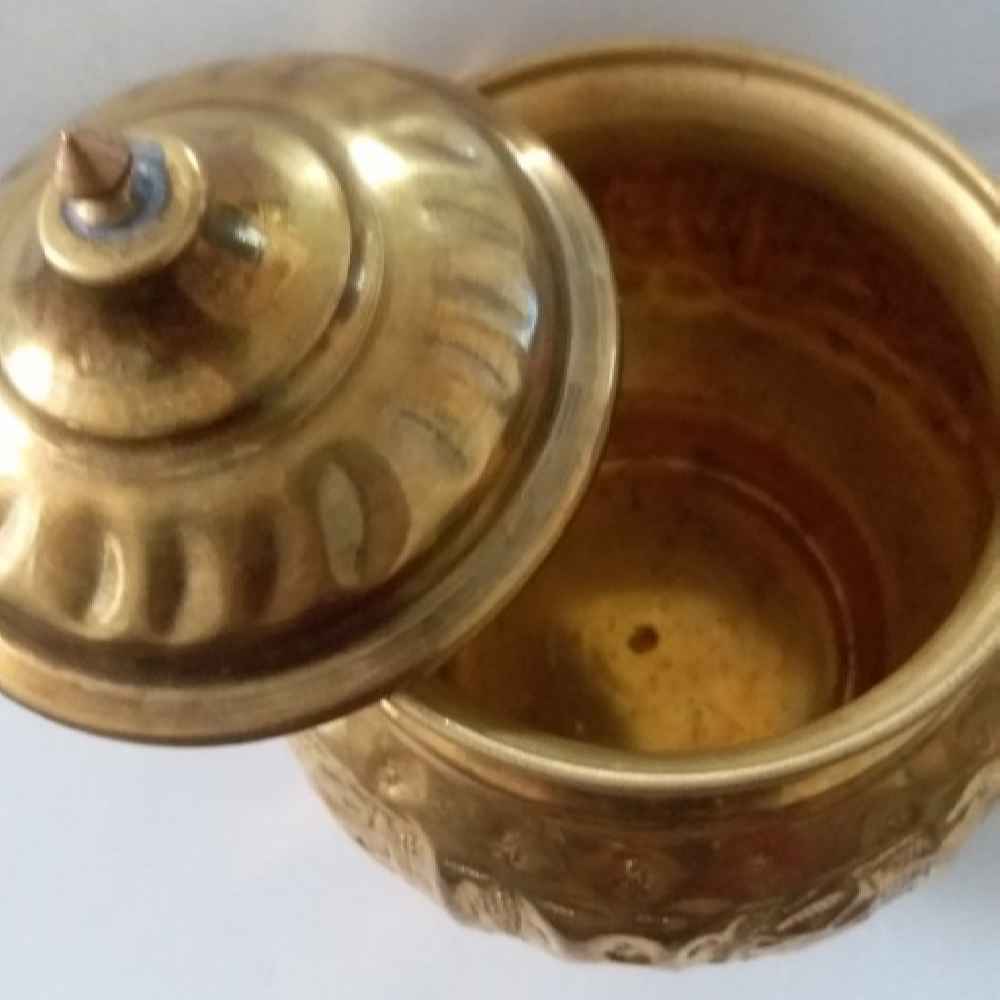 Price and Buy Persian Brass Teapot Handcrafted with Elegant Etched Design Art - Image 4