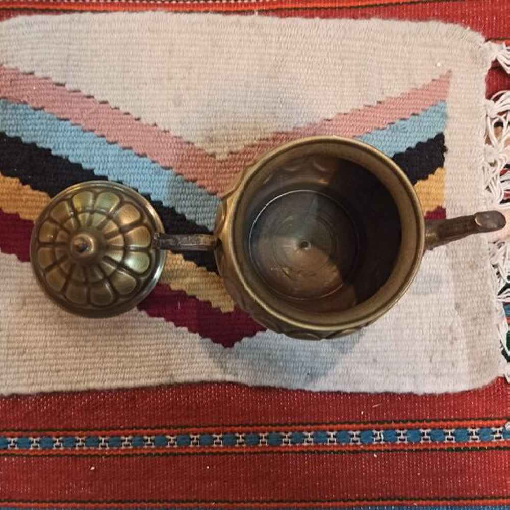 Price and Buy Persian Brass Teapot Handcrafted with Elegant Etched Design Lined - Image 3