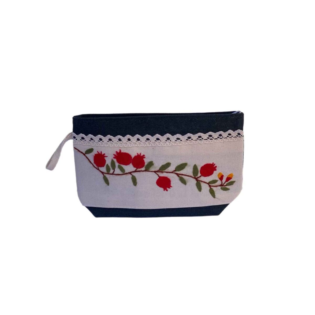 Price and Buy Persian Bukhara Embroidery Makeup Bag with Pomegranates Design