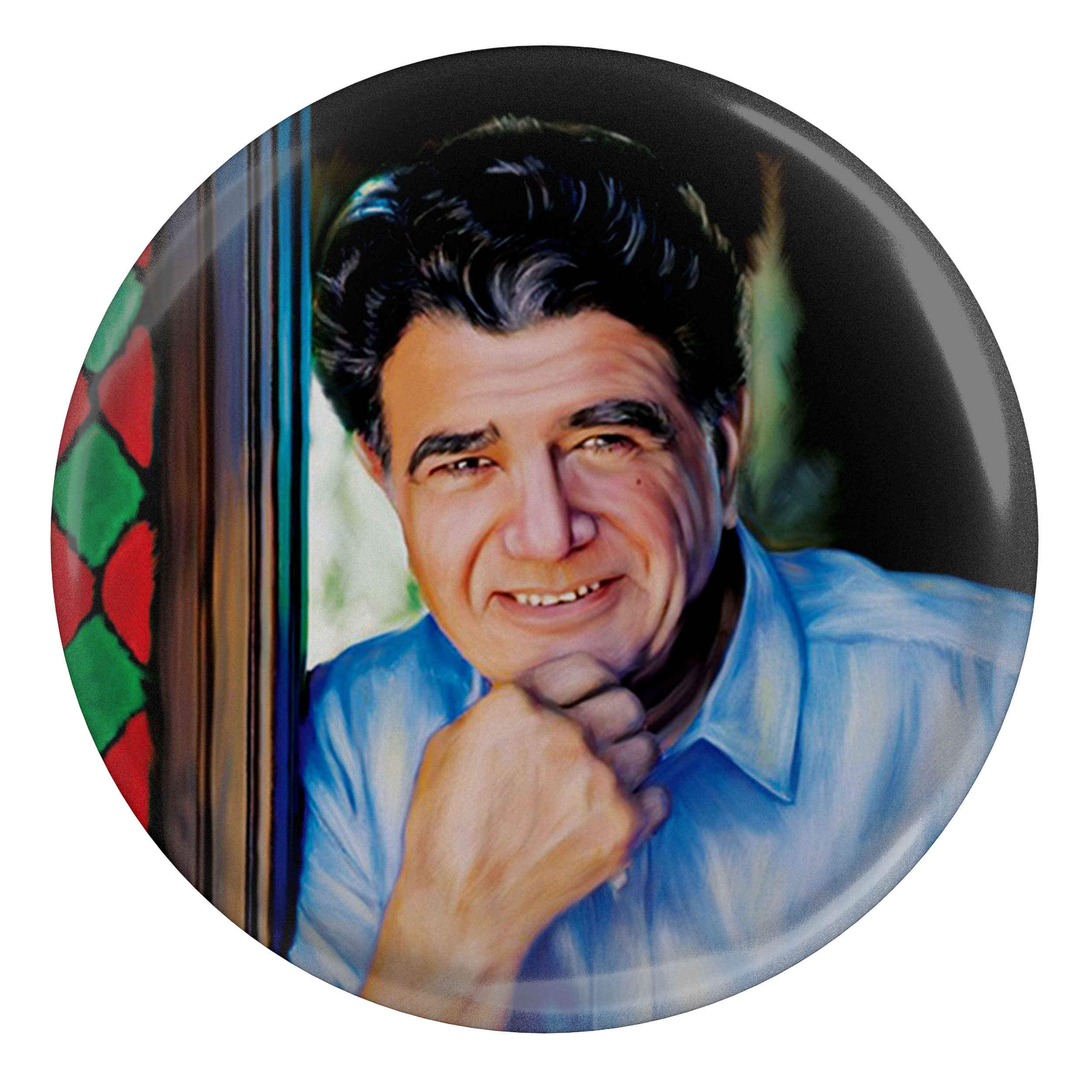 Price and Buy Persian Button Pin of Mohammad-Reza Shajarian (Iranian Singer)